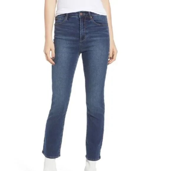 LEITH High Waist Crop Flare Jeans - Picture 1 of 7